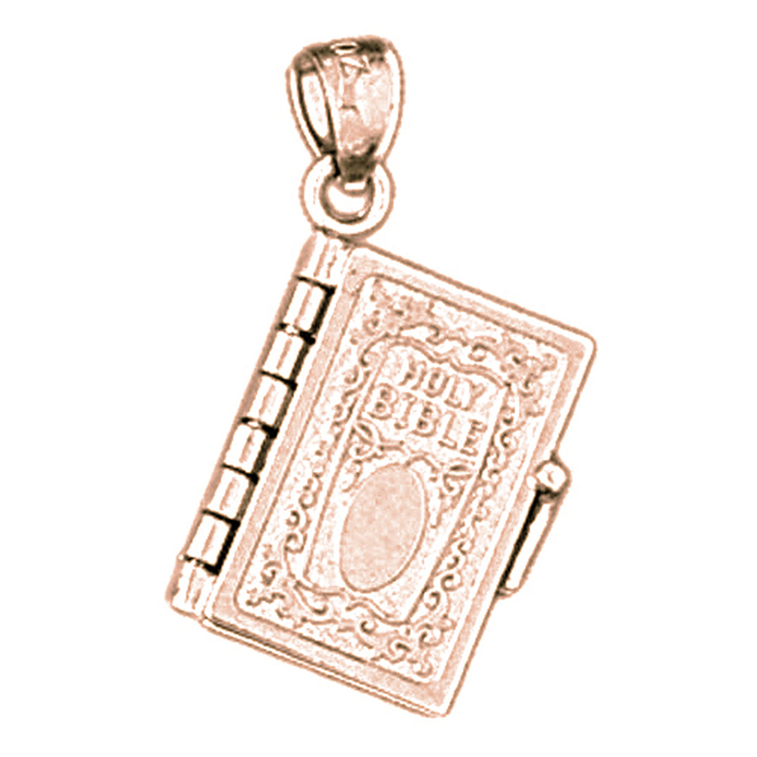 14K or 18K Gold Holy Bible Pendant