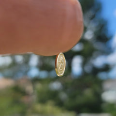 14K or 18K Gold Angel Coin Pendant