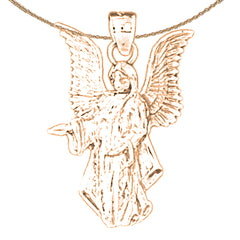 Colgante de ángel de oro de 14 quilates o 18 quilates