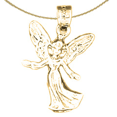 14K or 18K Gold Angel Pendant