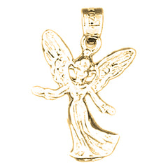 14K or 18K Gold Angel Pendant