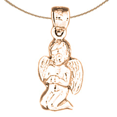 14K or 18K Gold Angel Pendant