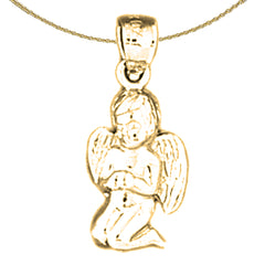 14K or 18K Gold Angel Pendant