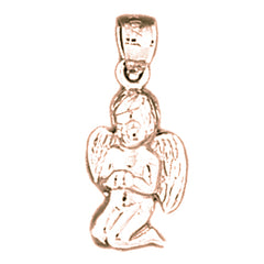 14K or 18K Gold Angel Pendant