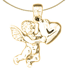 14K or 18K Gold Angel Pendant