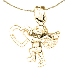 14K or 18K Gold Angel Pendant