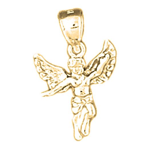 14K or 18K Gold Angel Pendant