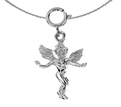 14K or 18K Gold Angel Pendant