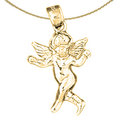 14K or 18K Gold Angel Pendant