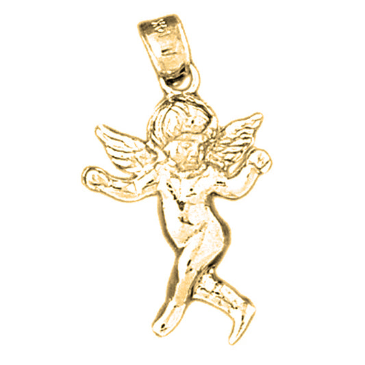 14K or 18K Gold Angel Pendant