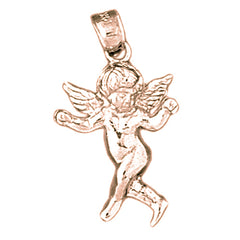 14K or 18K Gold Angel Pendant