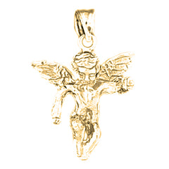 14K or 18K Gold Angel Pendant