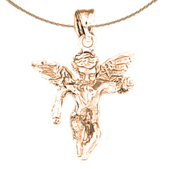 14K or 18K Gold Angel Pendant