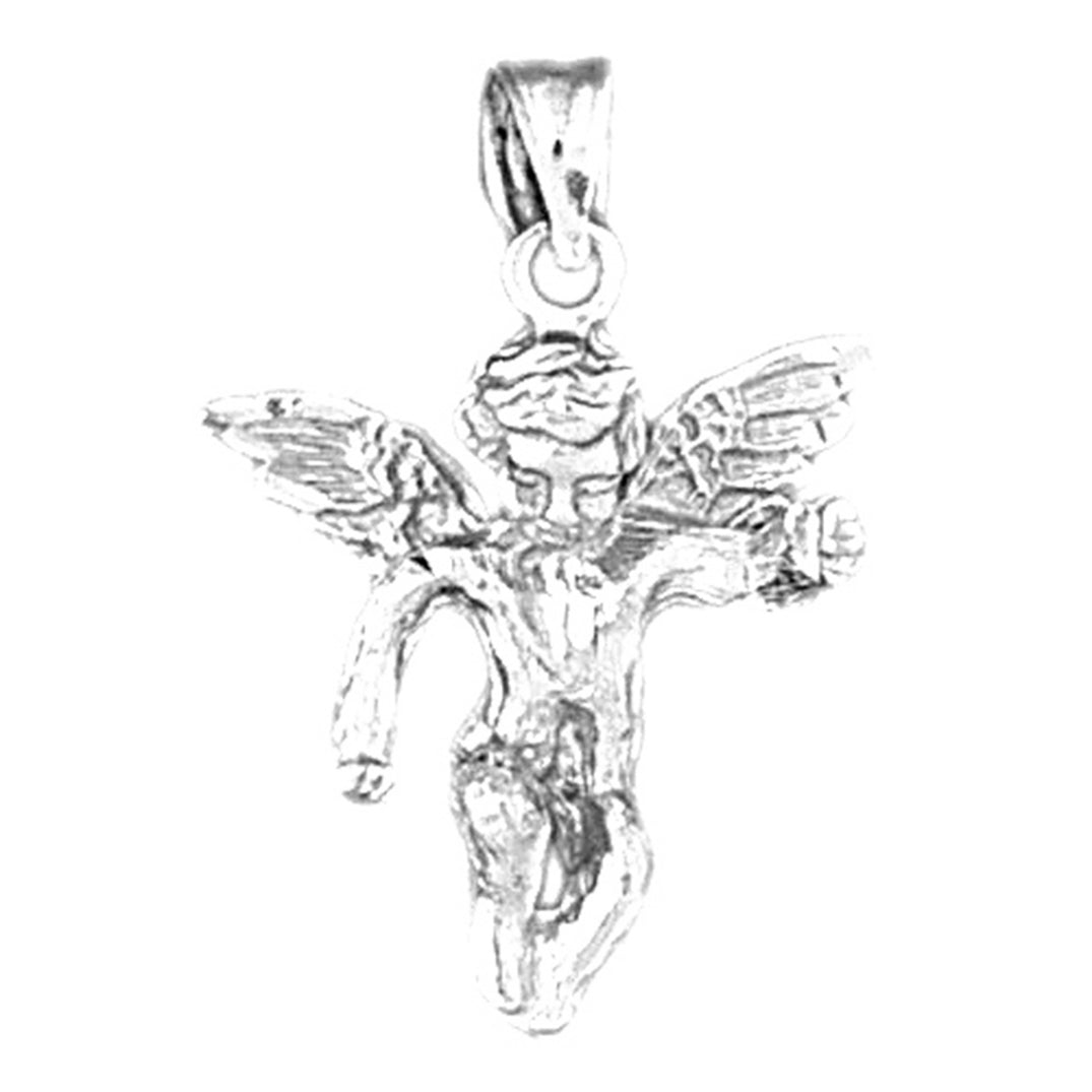 14K or 18K Gold Angel Pendant