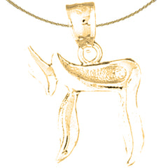 14K or 18K Gold Jewish Chai Pendant