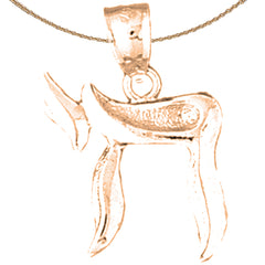 14K or 18K Gold Jewish Chai Pendant