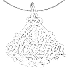 14K or 18K Gold #1 Mother Pendant