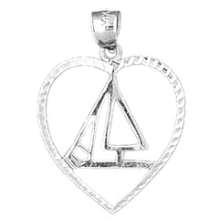 14K or 18K Gold Sailboat Pendant