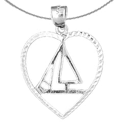 14K or 18K Gold Sailboat Pendant