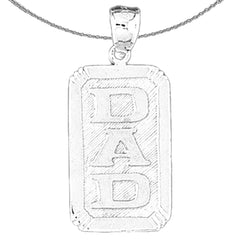 14K or 18K Gold Dad Pendant