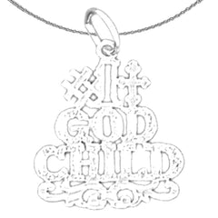 Colgante de niño dios #1 de oro de 14 quilates o 18 quilates