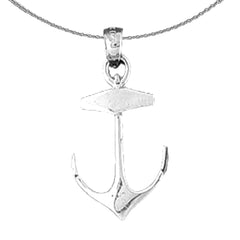 10K, 14K or 18K Gold Anchor Pendant