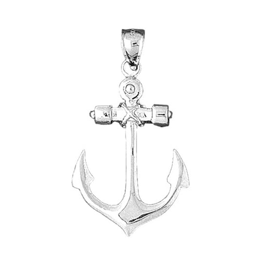 10K, 14K or 18K Gold Anchor Pendant