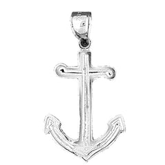 14K or 18K Gold Anchor Pendant