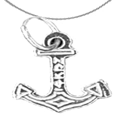 14K or 18K Gold Anchor Pendant