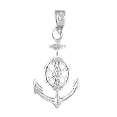 14K or 18K Gold Anchor Pendant