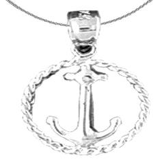 14K or 18K Gold Anchor Pendant