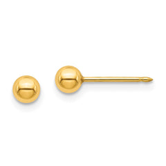 Inverness 24K Gold-plated 4mm Ball Post Earrings