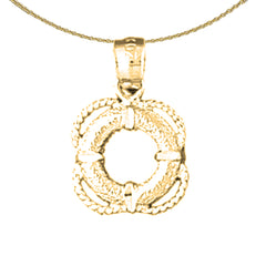 14K or 18K Gold Life Saver Pendant