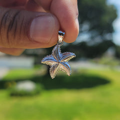 10K, 14K or 18K Gold Starfish Pendant