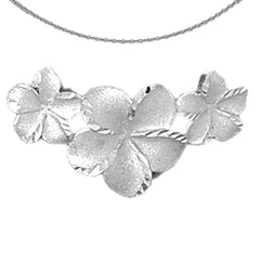 10K, 14K oder 18K Gold Plumeria Blumen Lei Anhänger