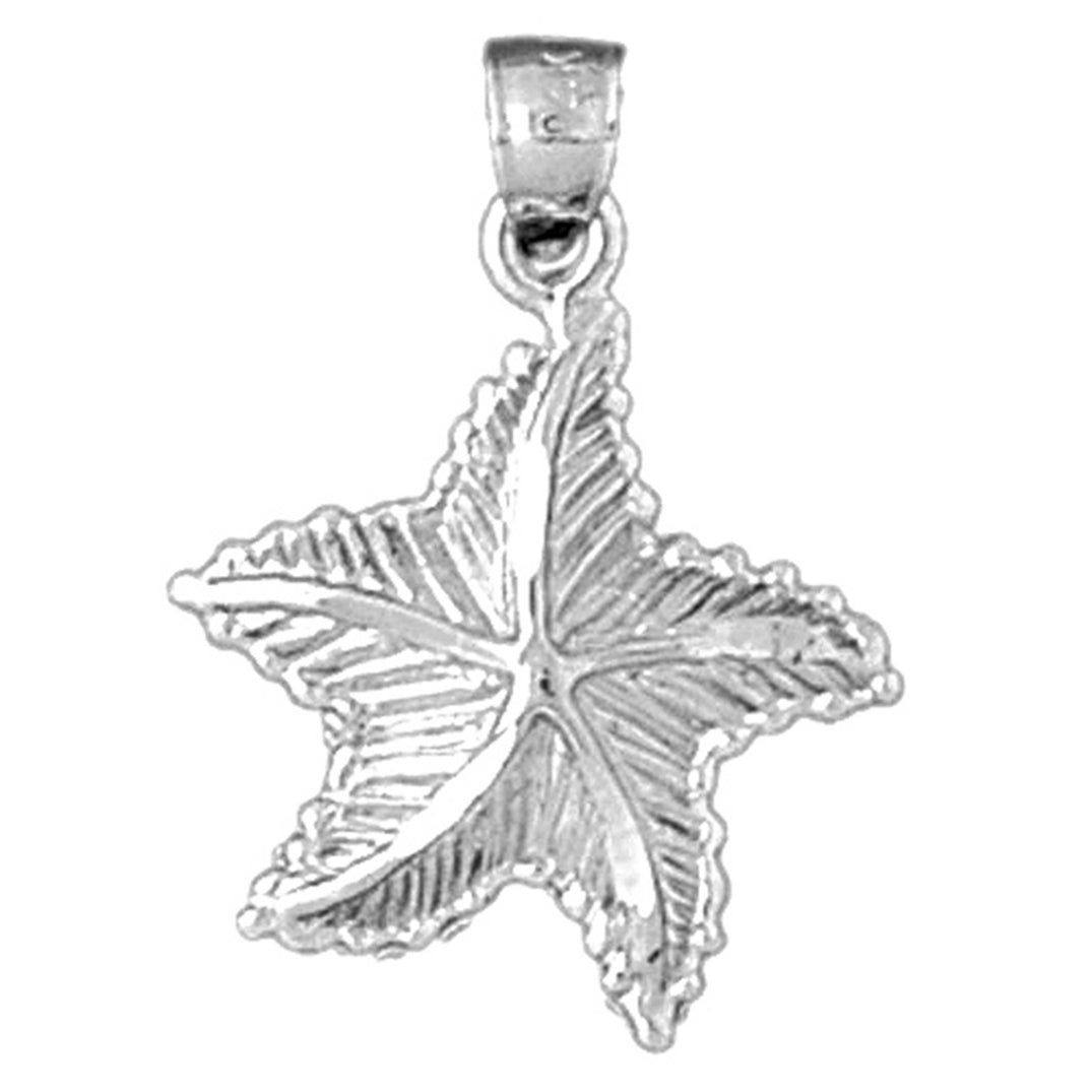 14K or 18K Gold Starfish Pendant