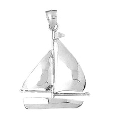 10K, 14K or 18K Gold Sailboat Pendant