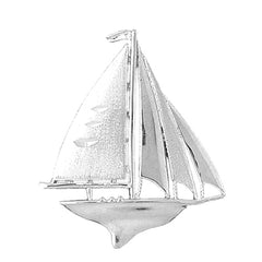 10K, 14K or 18K Gold Sailboat Pendant