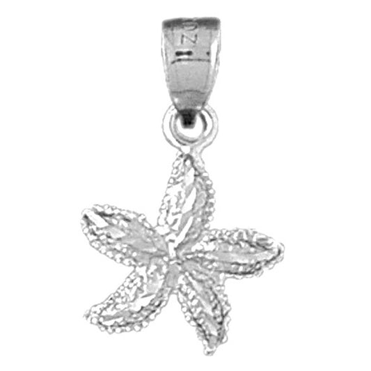 14K or 18K Gold Starfish Pendant