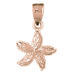 14K or 18K Gold Starfish Pendant