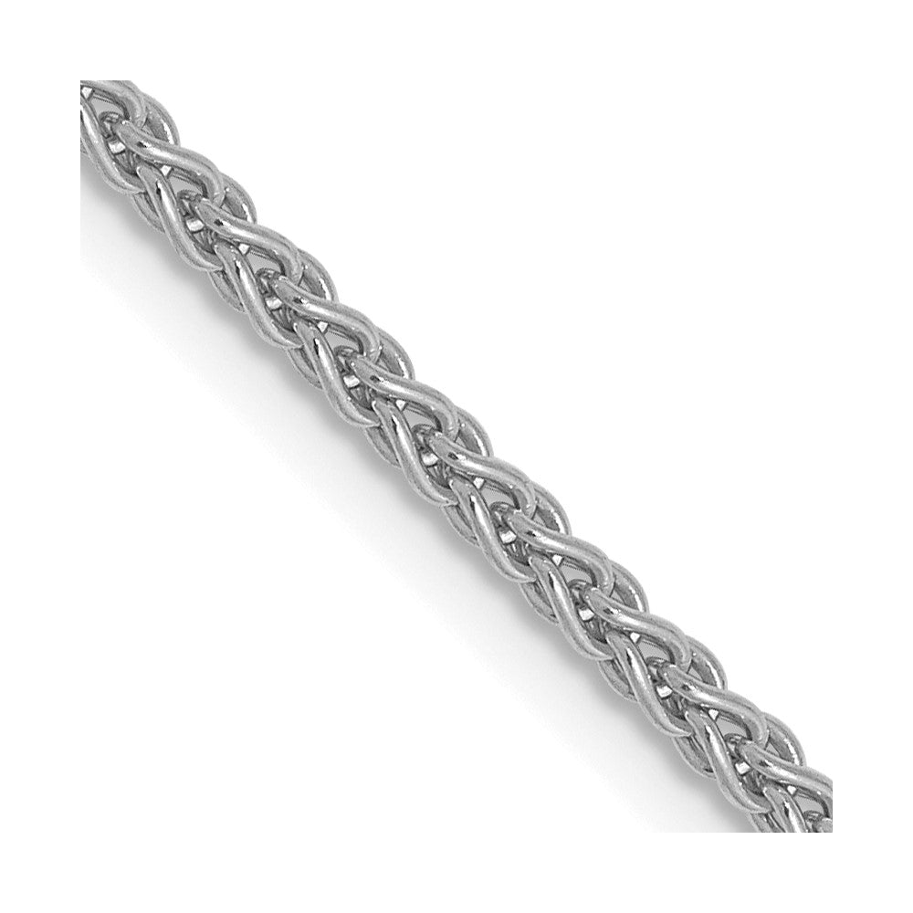 14K White Gold 1.65mm Spiga (Wheat) Chain