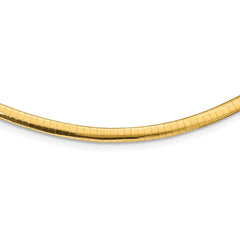 14K Two-Tone Gold 4mm Reversible Omega Chain