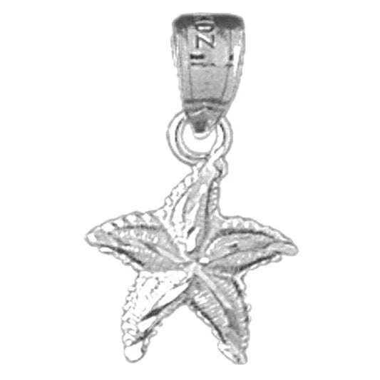 14K or 18K Gold Starfish Pendant