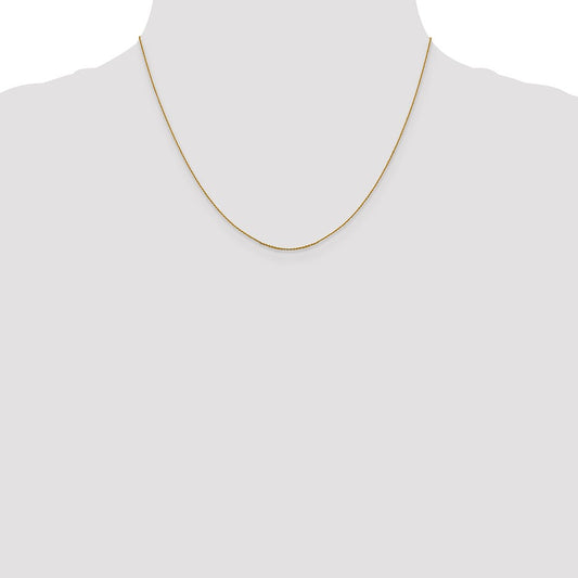 14K Yellow Gold .85mm Diamond-cut Cable Chain