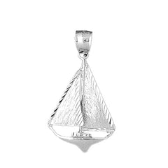 10K, 14K or 18K Gold Sailboat Pendant