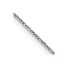 14K White Gold .85mm Diamond-cut Cable Chain