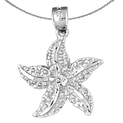 14K or 18K Gold Starfish Pendant