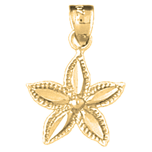 14K or 18K Gold Starfish Pendant