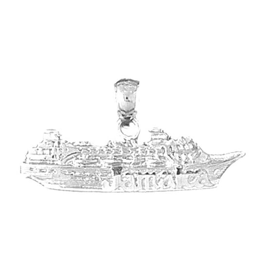 14K or 18K Gold Cruise Ship Pendant