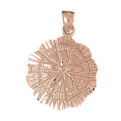 10K, 14K or 18K Gold Sand Dollar Pendant